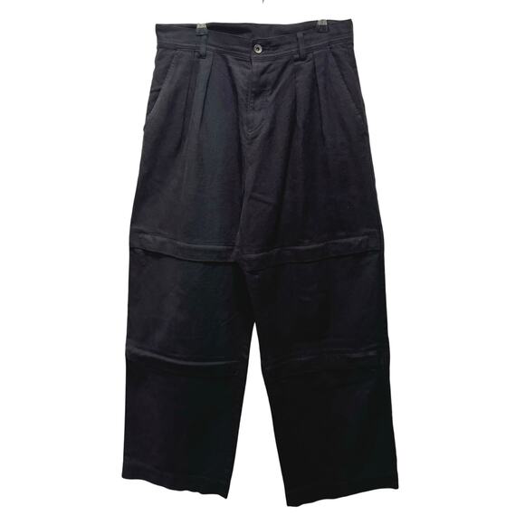 SHAREEF Japanese Brand Zip-Slit Pleated Wide Pants Size 2 - Picture 2 of 5